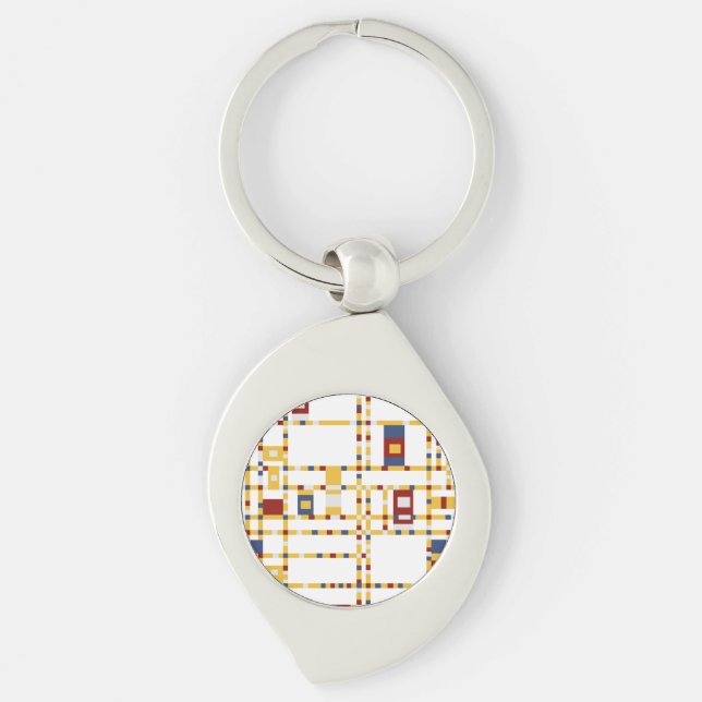 Llavero Swirl Metalizado Keychain (Anverso)