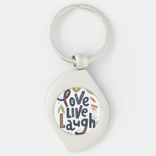 Llavero Swirl of Joy - Love, Live, Laugh