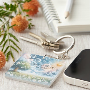 Llavero Swirling Skies / Daisies y Cita