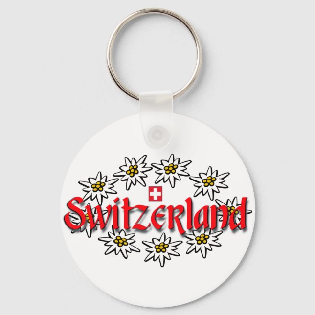Llavero Swiss Edelweiss Keychain (Anverso)