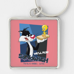 Llavero SYLVESTER™ y TWEETY™ "Jugaremos sándwich"