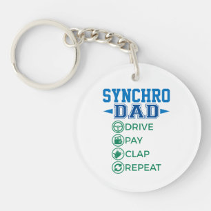 Llavero Synchro Dad Drive Pay Clap Synchronized Skating