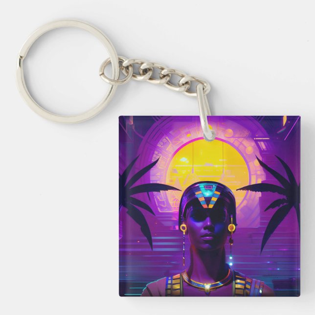 Llavero Synthwave Pharaoh (Frente)