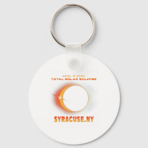Llavero Syracuse New York Eclipse Solar Total 2024 1
