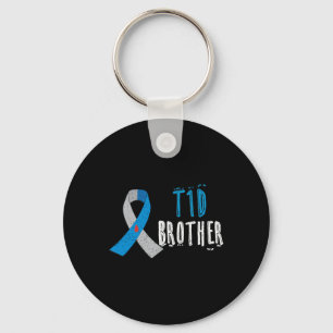Llavero T1d Brother Blue Ribbon Tipo 1 Conciencia sobre la