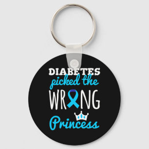 Llavero T1d Conciencia Princesa Chicas Diabetes Awa