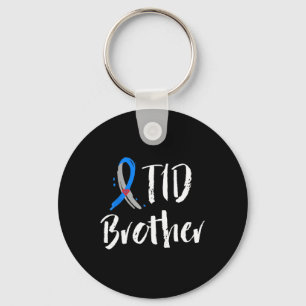 Llavero T1D Hermano Tipo 1 Conciencia sobre la diabetes Gr