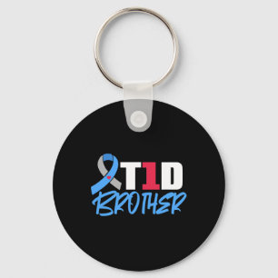 Llavero T1D Hermano Tipo 1 Sensibilización sobre la diabet
