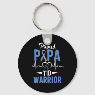 Llavero T1D Orgulloso Papa Diabetes Conciencia Tipo 1 Insu