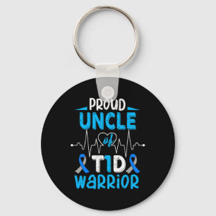Llavero T1D Tío Orgulloso Diabetes Conciencia Tipo 1 Insul