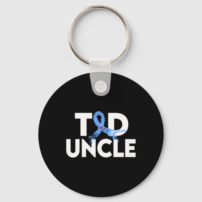 Llavero T1D Tío Tipo 1 Sensibilización sobre la diabetes F (Anverso)