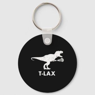 Llavero T-lax Dinosaur . Jugador de Lacrosse Dino Lax Geni