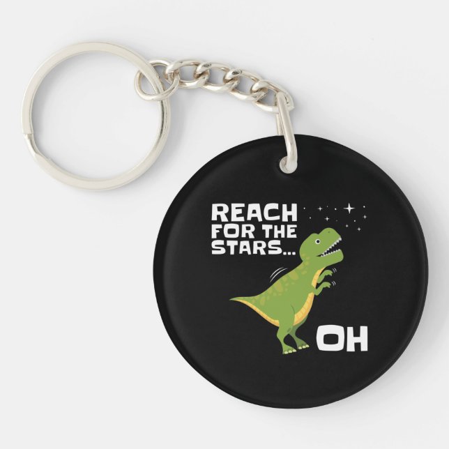 Llavero T-Rex alcance para las estrellas graciosas armas c (Frente)