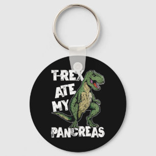 Llavero T-rex Ate My Pancreas Dinosaur Diabetes Awaren