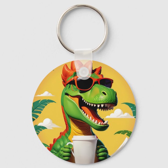 Llavero T-Rex Dinosaur Divertido  (Anverso)