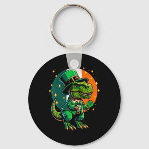 Llavero T-rex Dinosaur Duende Irlandés Día de San Patricio