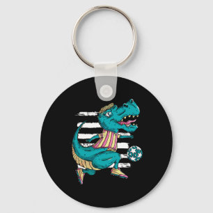 Llavero T-rex Dinosaur Juega Fútbol - Diseño Trex 