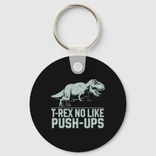 Llavero T-rex divertido no le gustan los abdominales gimna