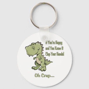 Llavero T-Rex feliz
