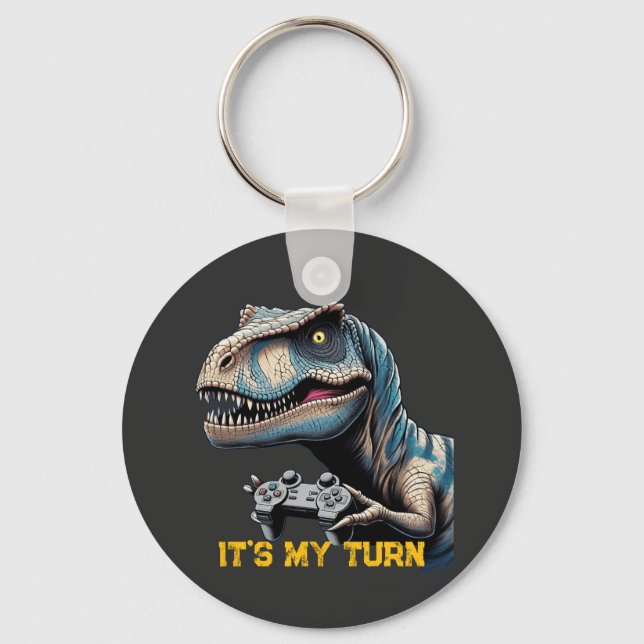 Llavero T-Rex Gamer It’s My Turn Design (Anverso)
