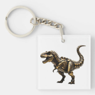 Llavero T-Rex Mech Steampunk – Bestia Dino de Latón