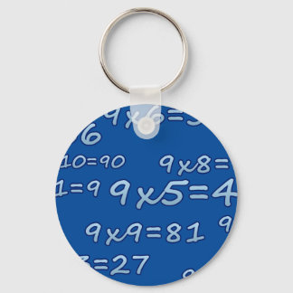 LLAVERO TABLA DEL 9 - 9 VECES MESA - AZUL