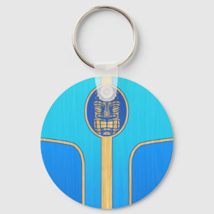 Llavero Tabla hawaiana retra azul de Tiki