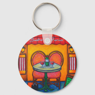 Llavero Tabla para dos en la cadena de claves de París