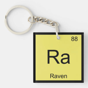 Llavero Tabla periódica de elementos químicos de Raven Nam