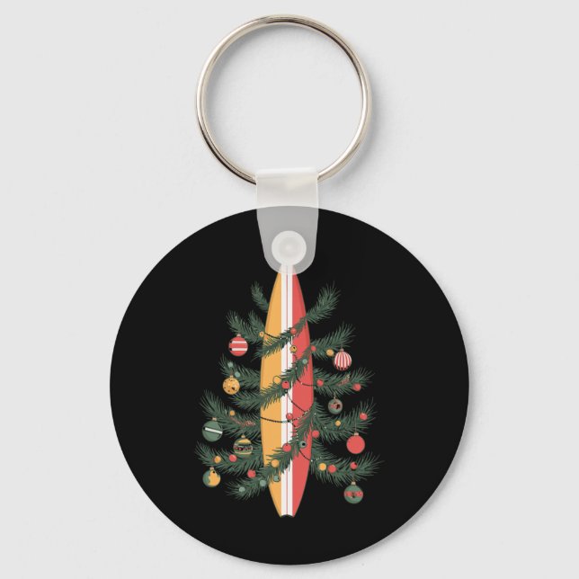 Llavero Tablas de surf de árbol de Navidad  (Anverso)