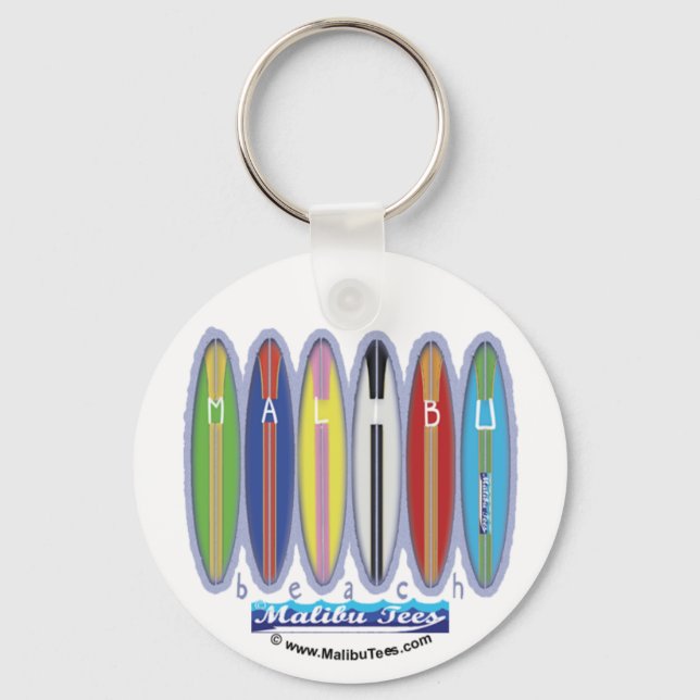 Llavero tablas de surf de Malibu Beach (Anverso)