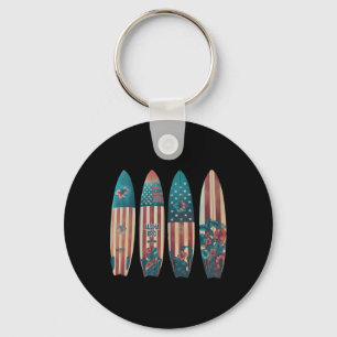 Llavero Tablas de surf patrióticas Surfista de surf 4t
