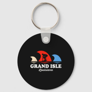 Llavero Tablas de surf Retro Louisiana Grand Isle 
