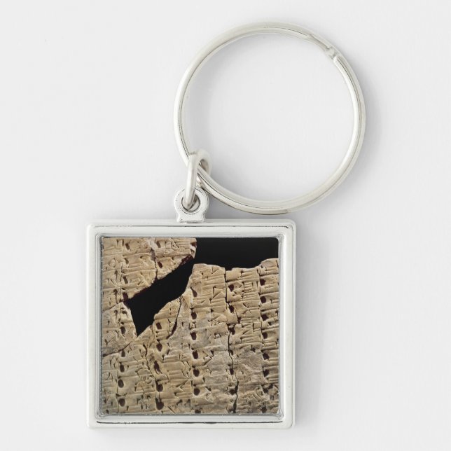 Llavero Tableta con la escritura cuneiforme, de Uruk (Frente)