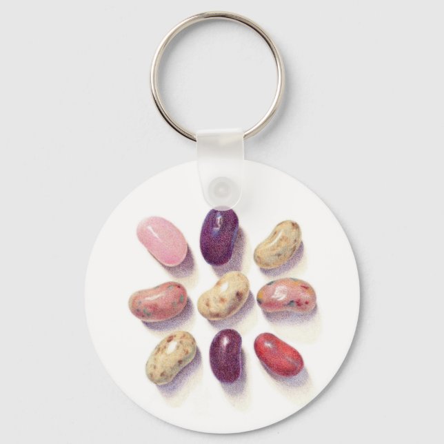 Llavero TAC TIC TOE JELLY BEANS Aluminio Round Keychain (Anverso)