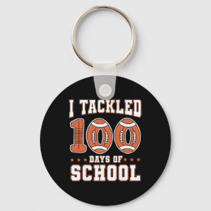 Llavero Tackleé 100 días de escuela Footll 100 días profes