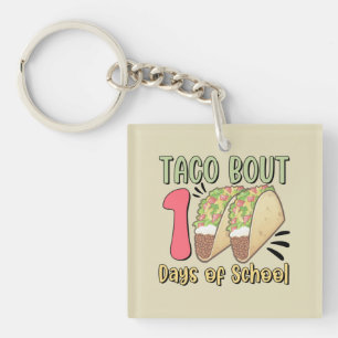 Llavero Taco acerca de 100 días de clases