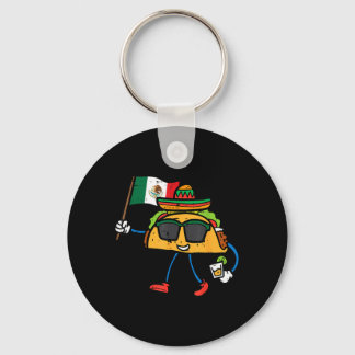 Llavero Taco Bandera de México Cinco De Mayo Mexicano