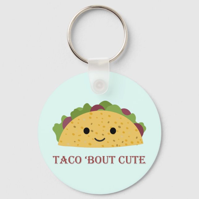 Llavero Taco Bout Cute Kawaii Taco (Anverso)