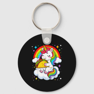 Llavero Taco de unicornio arcoíris fiesta cinco de mayo ni