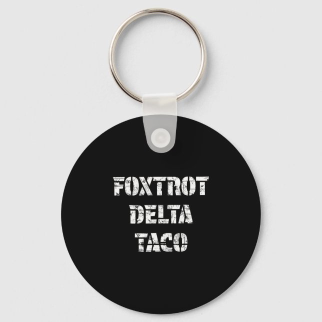 Llavero Taco Delta Foxtrot Retro  (Anverso)