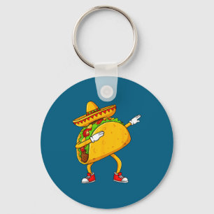 Llavero Taco divertido de dabbing mexicano cinco de mayo