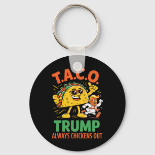 Llavero Taco Divertido Trump Siempre se Rinde Gráfico