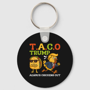 Llavero Taco Divertido Trump Siempre se Rinde T.a.c.o Meme