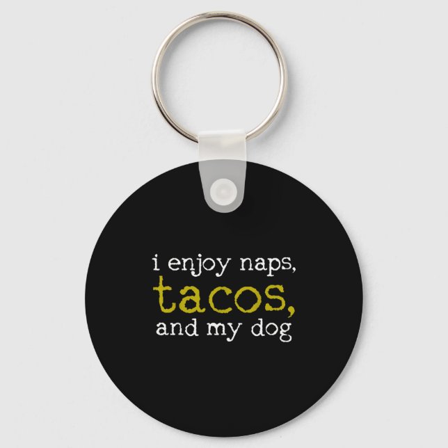 Llavero Taco Mexican Foodie Gift Taco Funny  (Anverso)