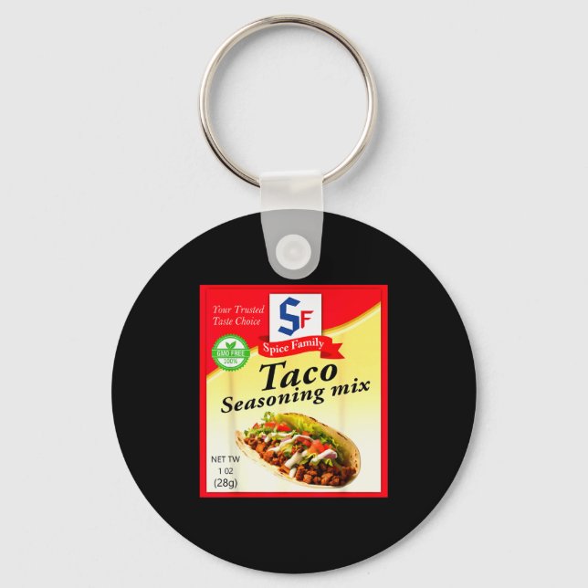Llavero Taco Seasoning Mix Funny Mexico Cinco De Mayo Grou (Anverso)