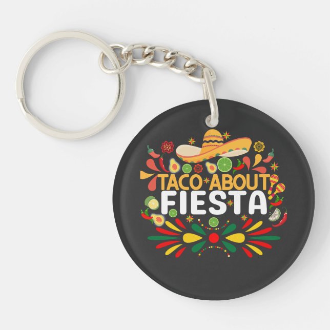 Llavero Taco sobre Fiesta (Frente)