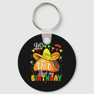 Llavero Taco Sobre Mi Cumpleaños Divertido Cinco De Mayo M