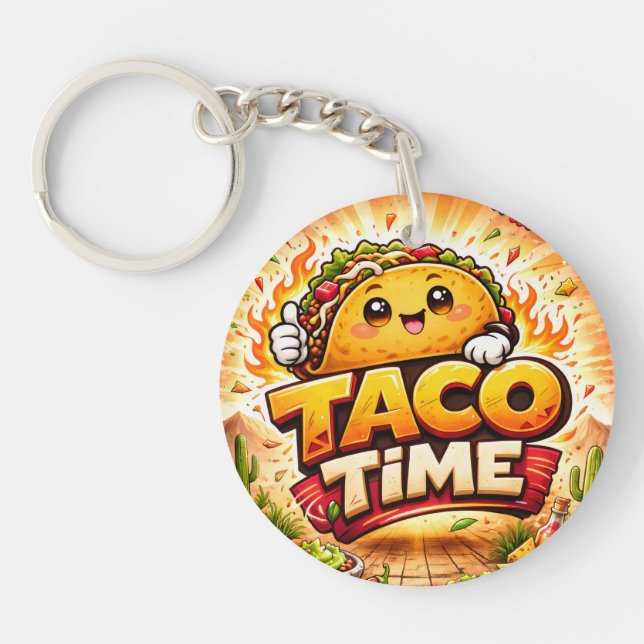 Llavero Taco Time - Fiesta Fiasco - Foodie Fiends (Frente)