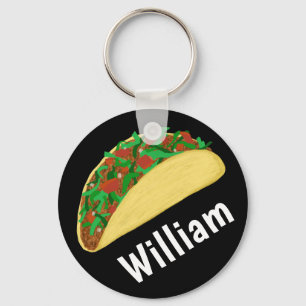 Llavero Taco Time Fun Yummy NOMBRE PERSONALIZADO